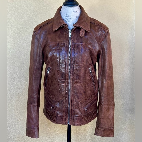Old Gringo Brown Distressed Jacket Size Medium EUC! - Picture 5 of 16